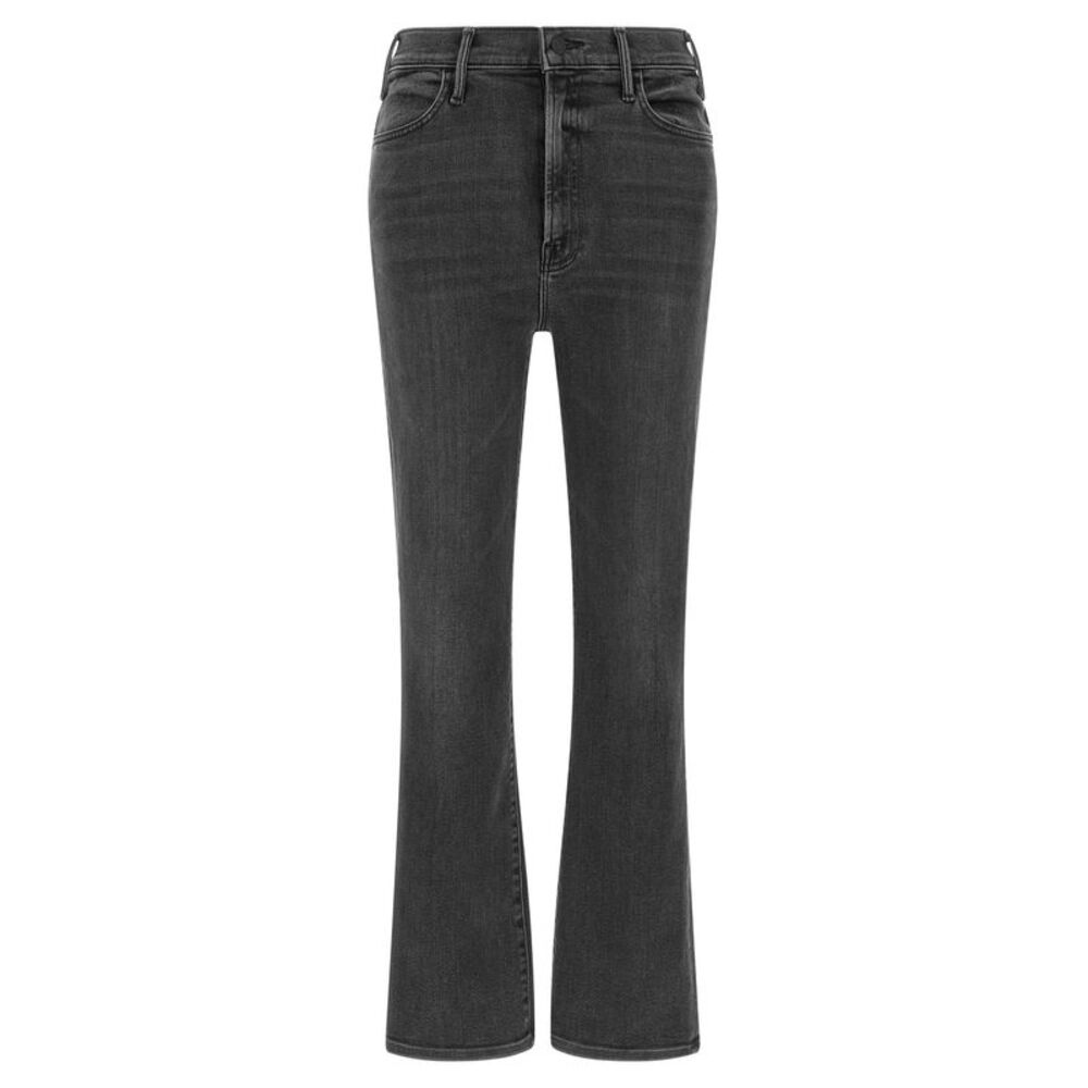Mother Denim Gray Cotton Flared Women's Jeans